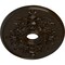 Ekena Millwork Alexa Ceiling Medallion (Canopies up to 5 5/8"), 30 3/4"W x 21 1/4"H x 3 7/8"ID x 1 5/8"P, Bronze CM21X30ALBZS - alternate 4